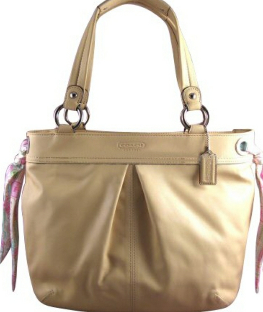 COACH Kyra Leather Bag 2 Silk Scarfs